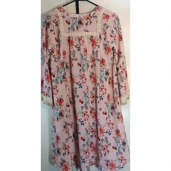 Uncle Frank ivy Jane Womens Dress NWT Small Pink Cottagecore Dollete Coquette - Picture 2 of 14